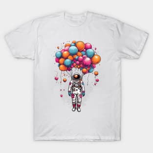 Astronaut with Balloons T-Shirt